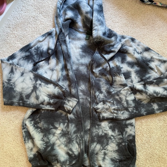 Wild fable tie dye zip up hoodie